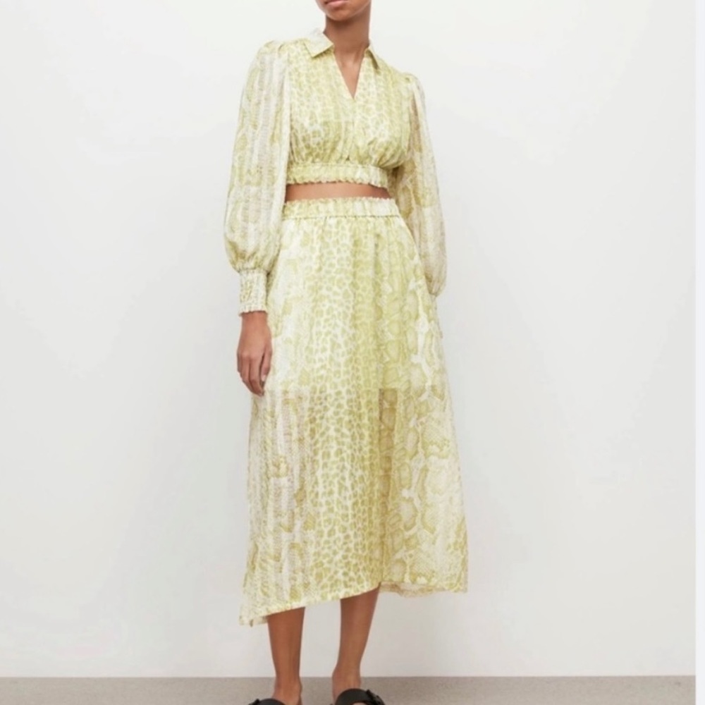 New All Saints Clara Noche Midi Skirt in Size 10